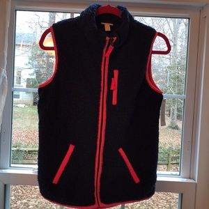 Cat and Jack blue vest with pick trim